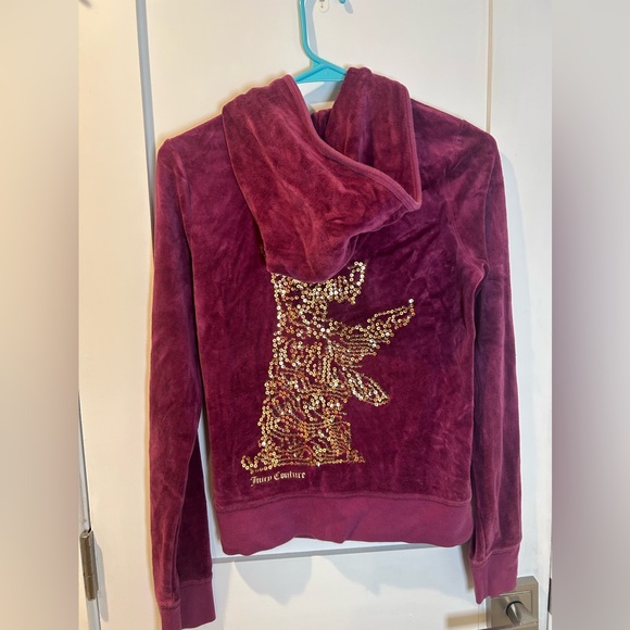 Juicy Couture Deep Purple Velour Jacket - Picture 4 of 6